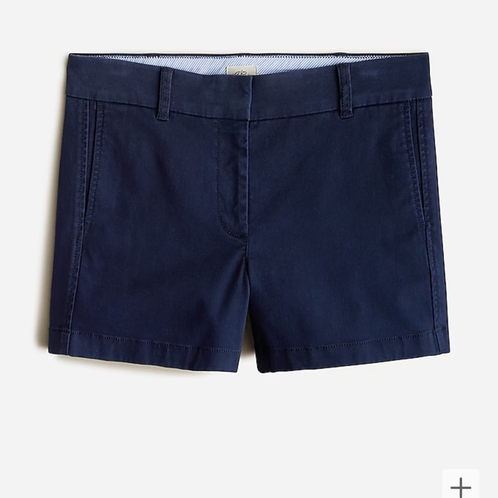 J CREW CHINO SHORTS - Size 0 - Navy